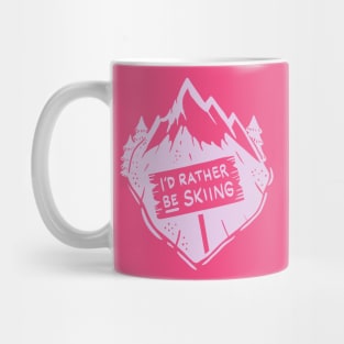 Women Skiing Gift - I´d rather be skiing Mug